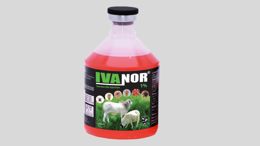 Injeção de ivermectina 1% 100ml